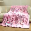 Cute Axolotls In Various Playful Poses On a Pink Background. for All Seasons Blanket Lunch Break Throw Gift