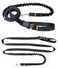 Dog Leash with Shock Absorber 280cm BLACK Adjustable Sports