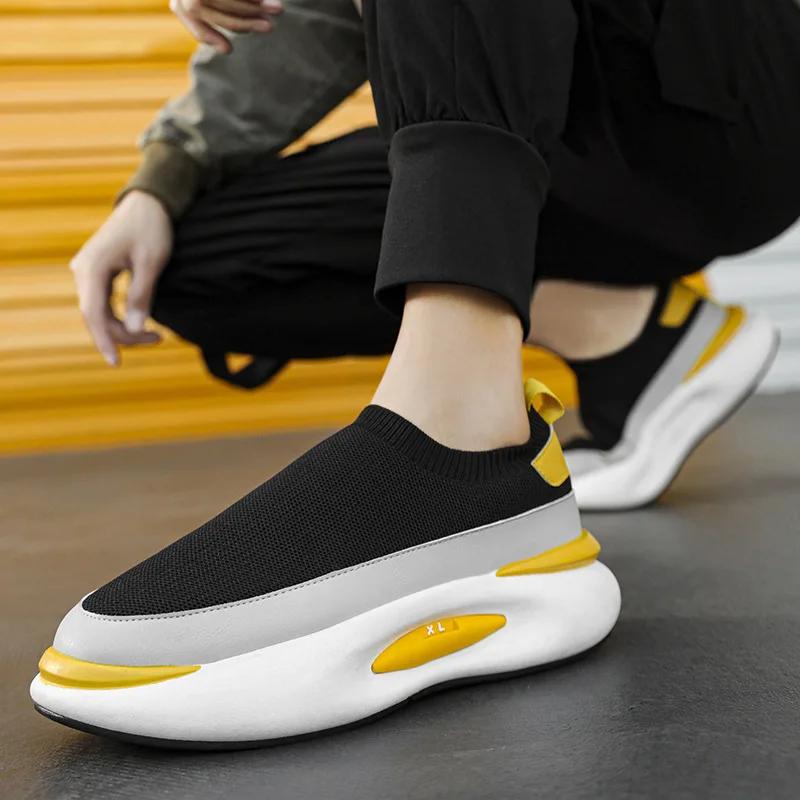 Herren Mesh Sneaker Mit Keilabsatz Für Bequemes Laufen_voghion.com
