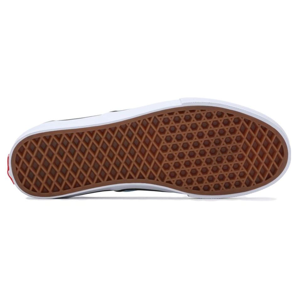 Vans Skate Slip-On Modrý Plamen Kostky Unisex Tenisky Synth-Modrá VN0A5FCABM6