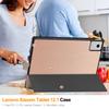 Tablet Case for Lenovo Idea Tab Plus 12.1 Tri-Fold Tablet Case with Stand, Multi-Angle Folio Cover