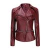 SCIONE Frauen Jacke 2019 Herbst und Winter frauen Motorrad Leder Jacke Zipper Leder