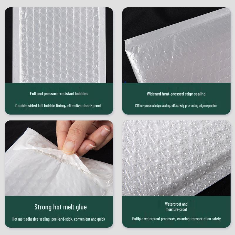 Self-Adhesive Pearlescent Bubble Film Bag for Long Items