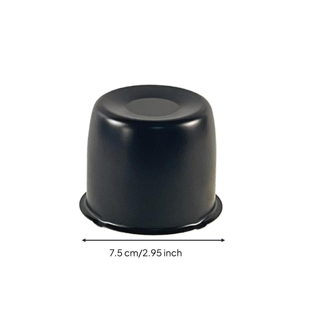 Trailer Hub Dust Cap Anti Wheel Cover with Flange Low-Profile Hubcap for