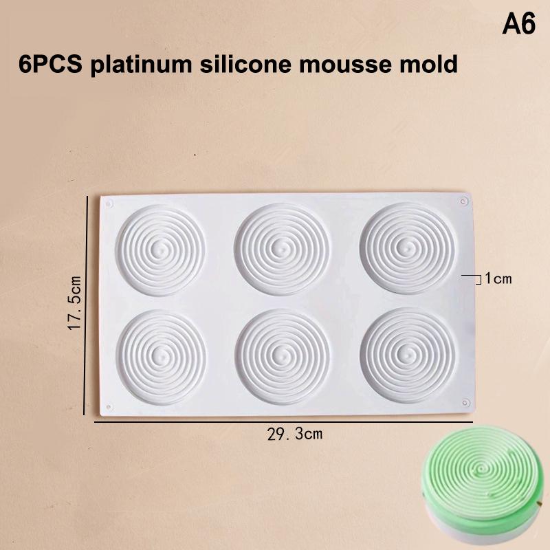Circle Ball Shape Cake Candy Mold Heart Mousse Mould Cake Chocolate Decoration Silicone Mold Kitchen Dessert Mousse Mold