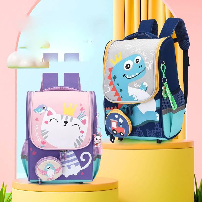 Cute Cartoon Toddler Backpack For Boys And Girls With Breathable Nylon Material