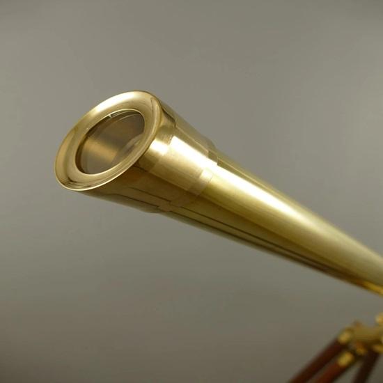 154 Cm Brass Telescope On Stand Retro Nautical Decoration Gift for Boss Interior Accent Elegant Home, Office Decor