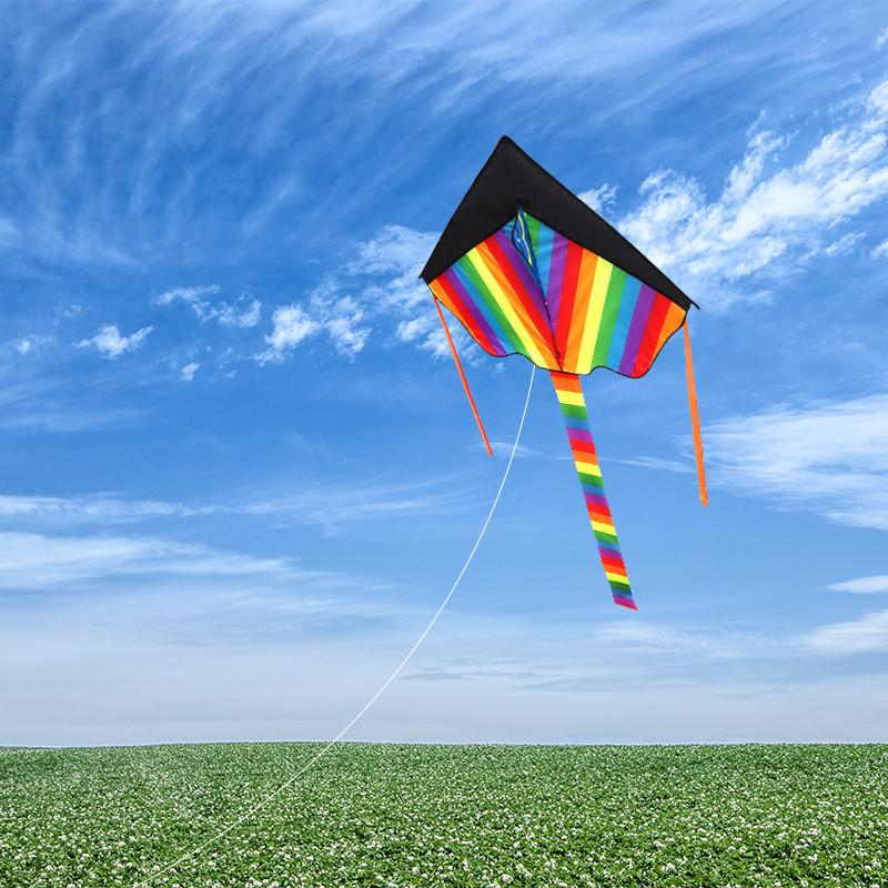 Modern Minimalist Style Colorful Triangular Kite For Children And Adults