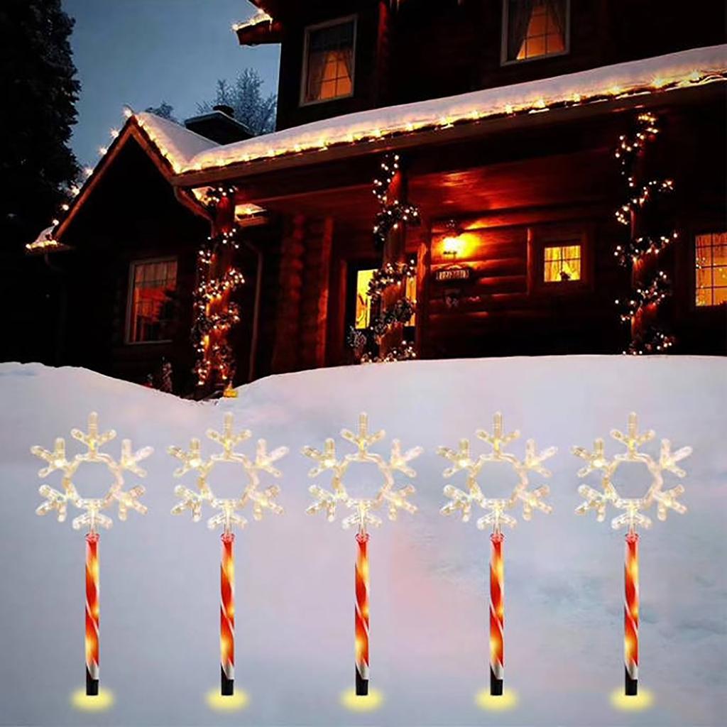 Solar LED Floor Lamp,  Modeling, Christmas Outdoor Decoration, 16.02 Inches, Multicolor, Plastic Material.