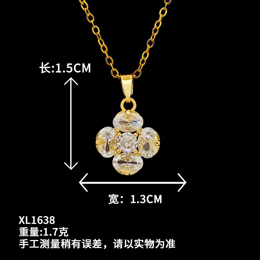 Necklace Women Do Not Fade Summer Small Cute Temperament Titanium Steel Necklace Versatile High-end Jewelry Simple Collarbone Chain