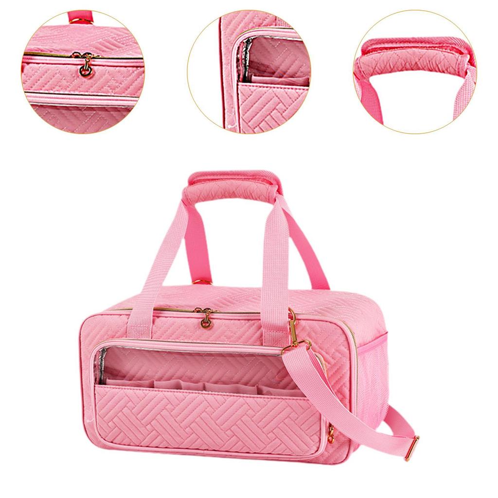 Marker Case with Divider Easy Cleaning Liner Craft Paint and Marker Organizer Art Supply Storage Case for Paint Brushes Paint