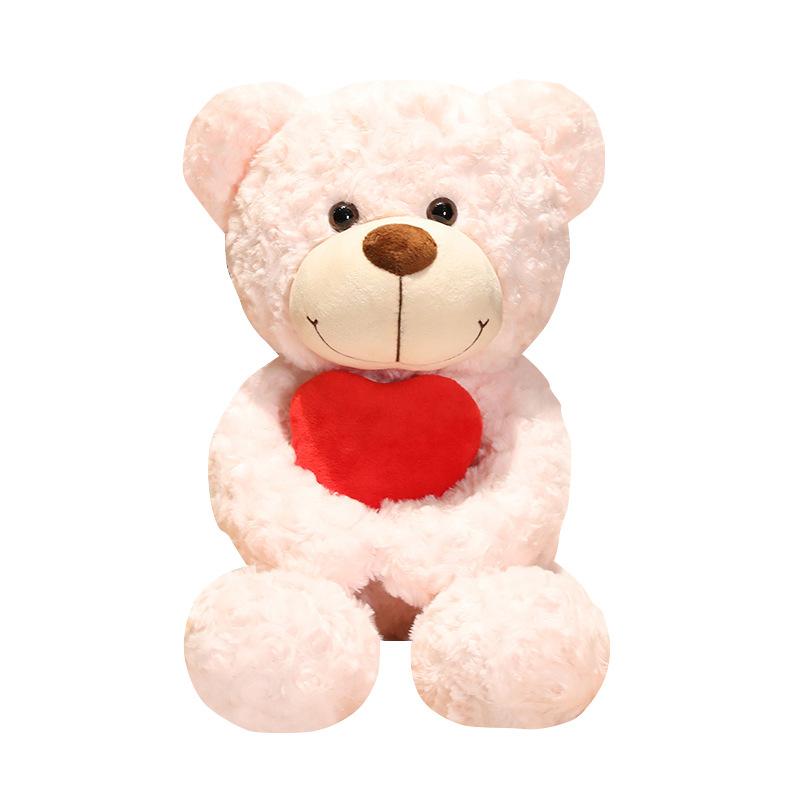 

Love Teddy Heart Bear Plush Toy Animal Stuffed Doll Pillow Child Gift Decor Home Pink