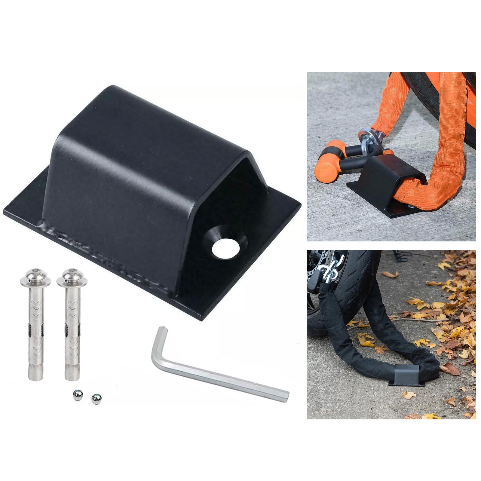 1set Motorcycle Ground Anchoring System Wall-Mounted Anti-Theft Anchor Points Anti-Theft Ground Anchors Chain Lock Fixing Points kit