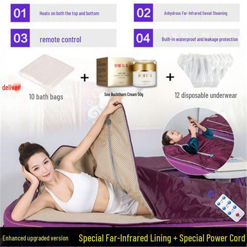 Xu Can Full Moon Home Sauna: Full Body Dehumidifying Sauna Box and Acid Expelling Blanket