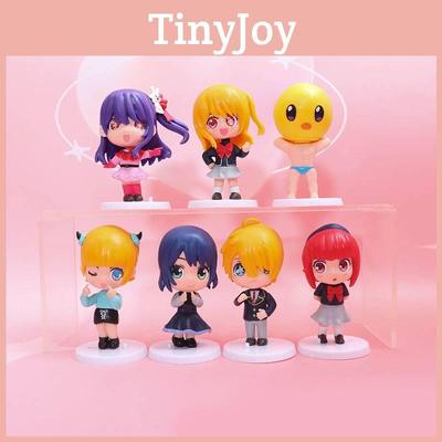 Collectible Pvc Anime Figurines Featuring Small Kawaii Characters From Oshi No Ko