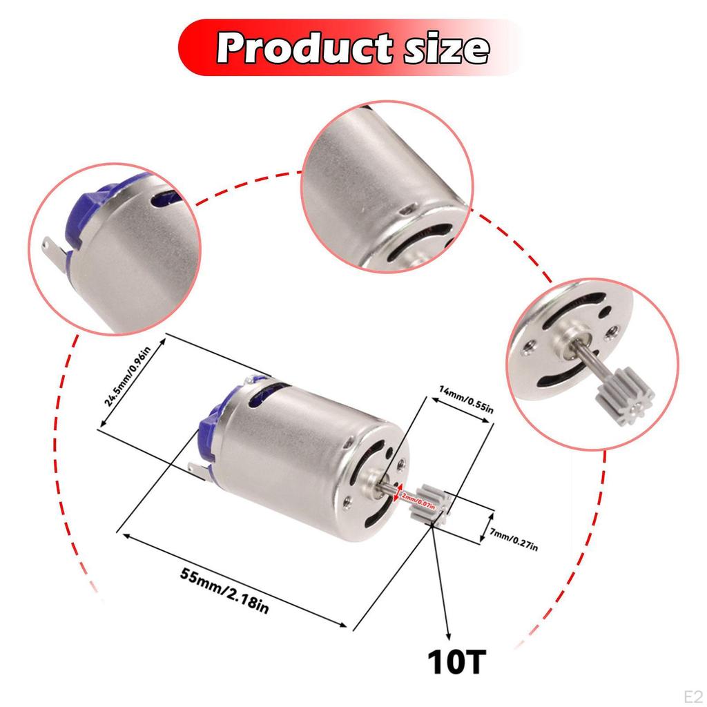 RC Car Motor 27000RPM Replacement 370 Powerful for MN78 MN99S C24 C34 Crawler