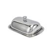 Stainless Steel Butter Dish HighGloss Dessert Bread Cheese Cake Box Food Storage Box with Lid