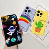 Cases For iPhone 14 Pro Max Case Apple iPhone 14 Pro 14Plus Astronaut Dragon Cool Style Back Cover Matte Ultra Soft Sikilly Capa