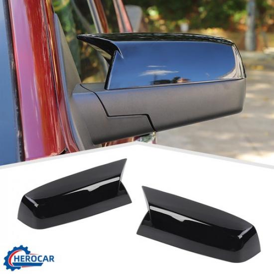 2X Side Mirror Cover Trim Cap Shell Guard For Chevy Silverado GMC Sierra 2014-18