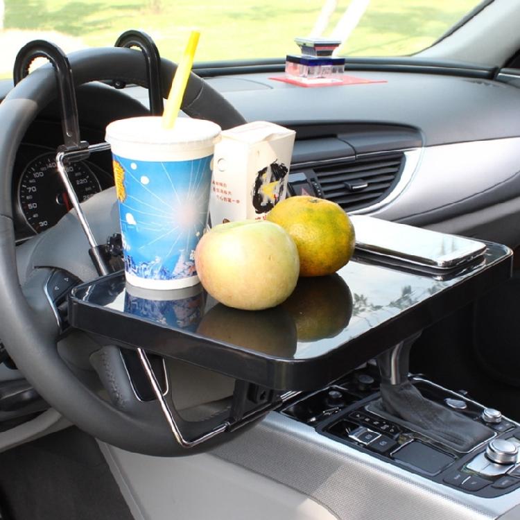 Portable Vehicle Mounted Desk Table Platform for Laptop Work and Food Consumption Feature Foldable Design and Stable Base