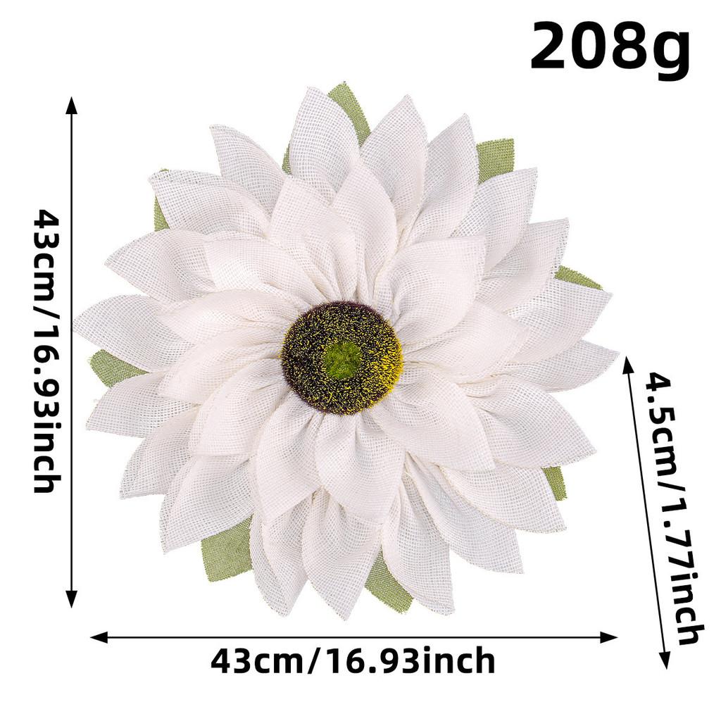 

Sunflower Flower Garland Fabric Wall Decor For Thanksgiving Party Home Office белый