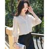 Demana Timeless Striped V-Neck Patchwork Shirt