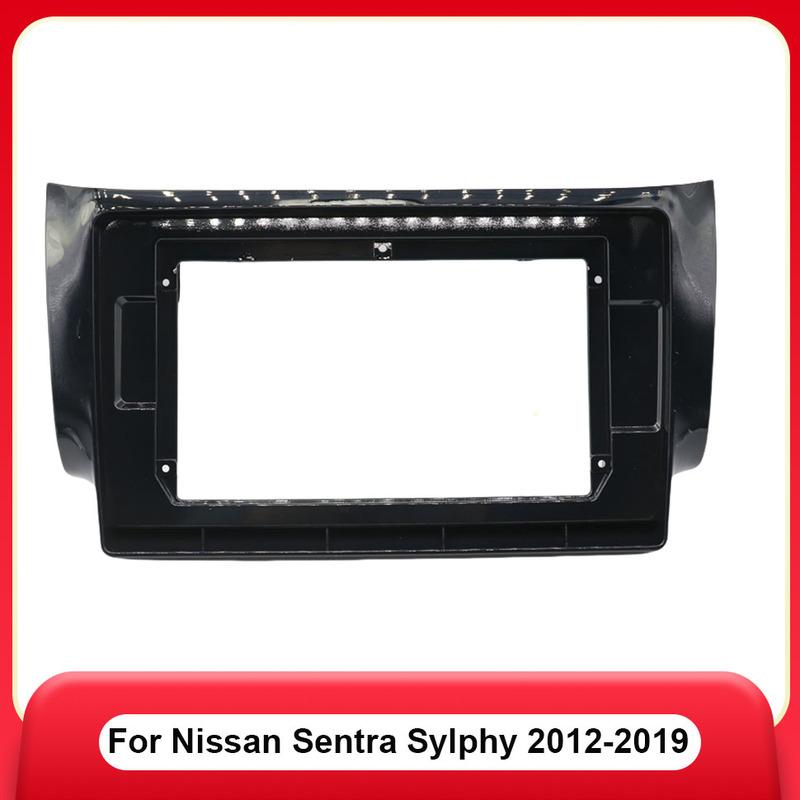 9Inch Car Radio Fascias for Nissan Sentra Sylphy 2012-2019 Android Stereo Frame 2 Din Head Unit Panel Dash Trim  with Cable