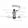 7-in-1 Multifunktionspfeife Outdoor-Kompass Thermometer LED-Licht Überlebens-Taschenlampe Rückspiegel Lupe
