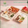 Mr. Corn Sugarcane Pulp Multi-Compartment Takeout Boxes