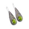 Peridot Gemstone 925 Sterling Silver Jewelry Handmade Drop/Dangle Earrings 2.00" EE-72-6