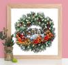 Pittura diamante quadrato completo Ghirlanda di Natale Babbo Natale Kit punto croce Diamante ricamo Paesaggio Casa Wall Art
