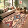 Native American Feather Style Rug Non Slip Soft Easy To Clean Fits Living Room Home Adds Ethnic Mystical Vibe To Cozy Space
