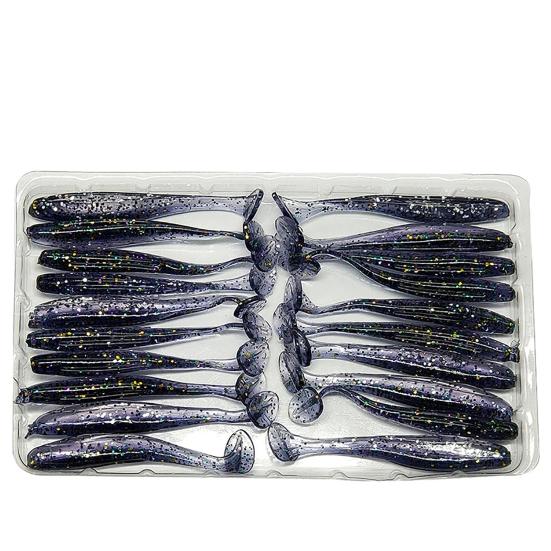 Señuelo Artificial de silicona suave y falso luminoso, 20 piezas, 5,5 cm, Wobbler, cebo para nadar