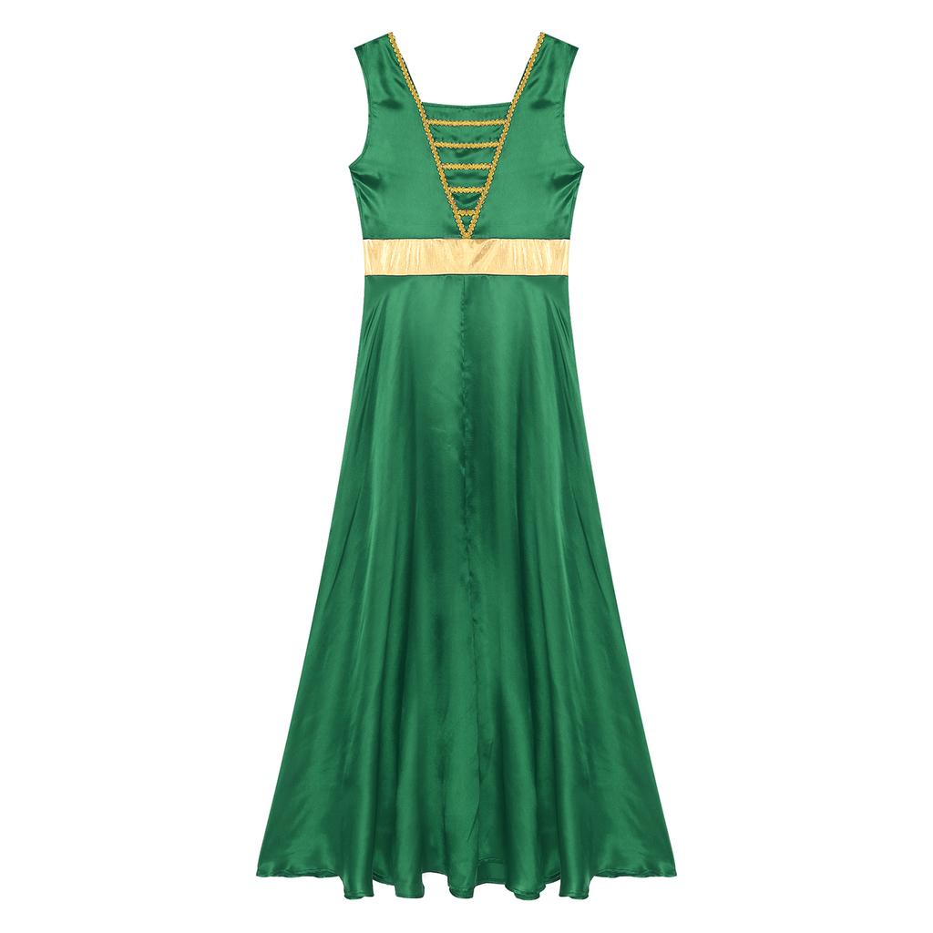 Kostelní taneční šaty pro ženy Bez rukávů Maxi Liturgické taneční oblečení pro chválu Čtvercový výstřih