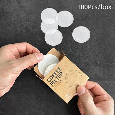 100 Fogli 51/53/58 Mm Carta Filtro Caffè Casa Manico Tazza Polvere Speciale Filtro Carta Filtro Acqua Secondaria Caffettiera Moka Caffè