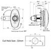 Rotating Handle Lock Latch with 2 Keys for Camper RV Cabin
