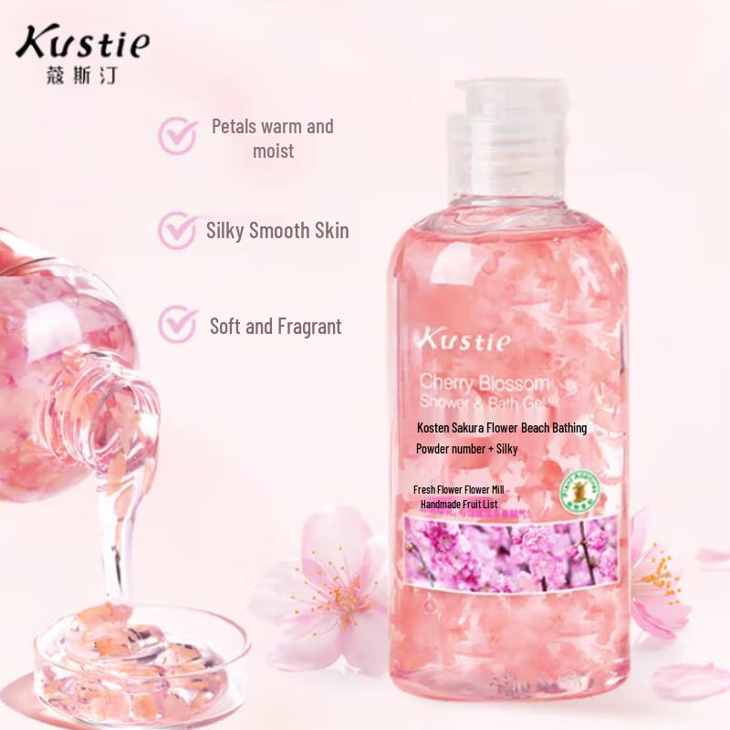 Kustie Cherry Blossom Scent Hair & Body Care Gift Set