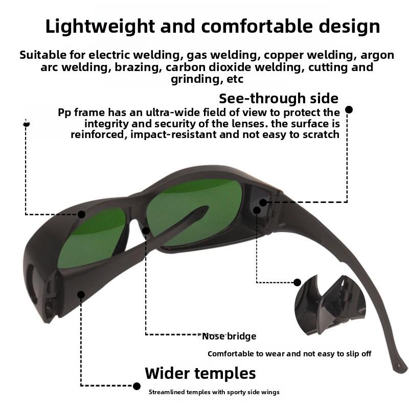 Welder Anti-laser Glasses Anti-strong Light Ultraviolet Arc Welding Argon Arc Welding Labor Protection Glasses Electric Welding Glasses