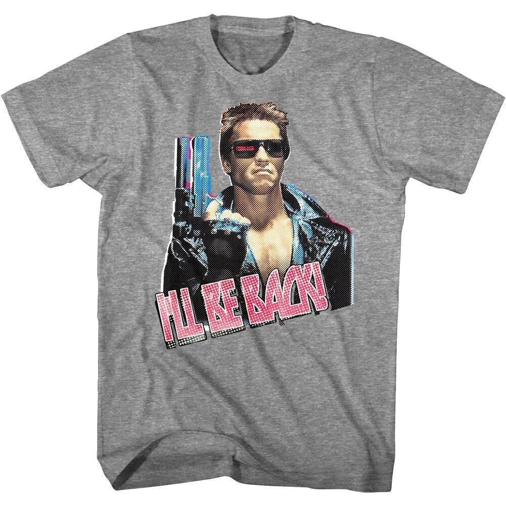 Terminator Arnie I ll be Back Men T Shirt XXXXL