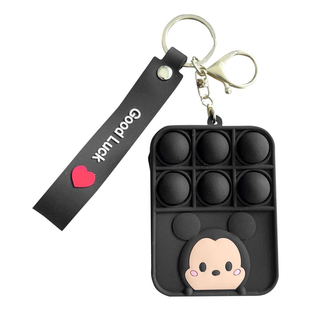 Push Toy Peněženka na mince, Bubble Toy Hračky pro úlevu od stresu pro dospělé děti