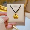 Fat Fu Pendant Necklace Femininity Premium Black Rope Lock Bag Clavicle Chain
