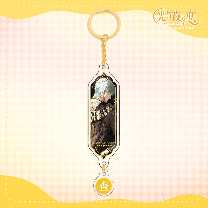 Juego de Amor Luz y Noche de Alta Calidad Ventilador Acrílico con Cierre Redondo Chapado en Oro Diseño Personalizado Compatible Sistema D Merchandising de Anime
