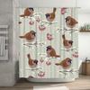 Charming Winter Birds Shower Curtain Snowy Branches Pattern for Bathroom Decor Modern Home Accessories Size72x84 Inches