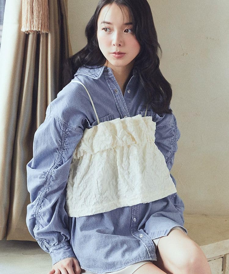 Music Sweater Vest Jacquard Bustier for Ivory [Earth & Ecology] Women,