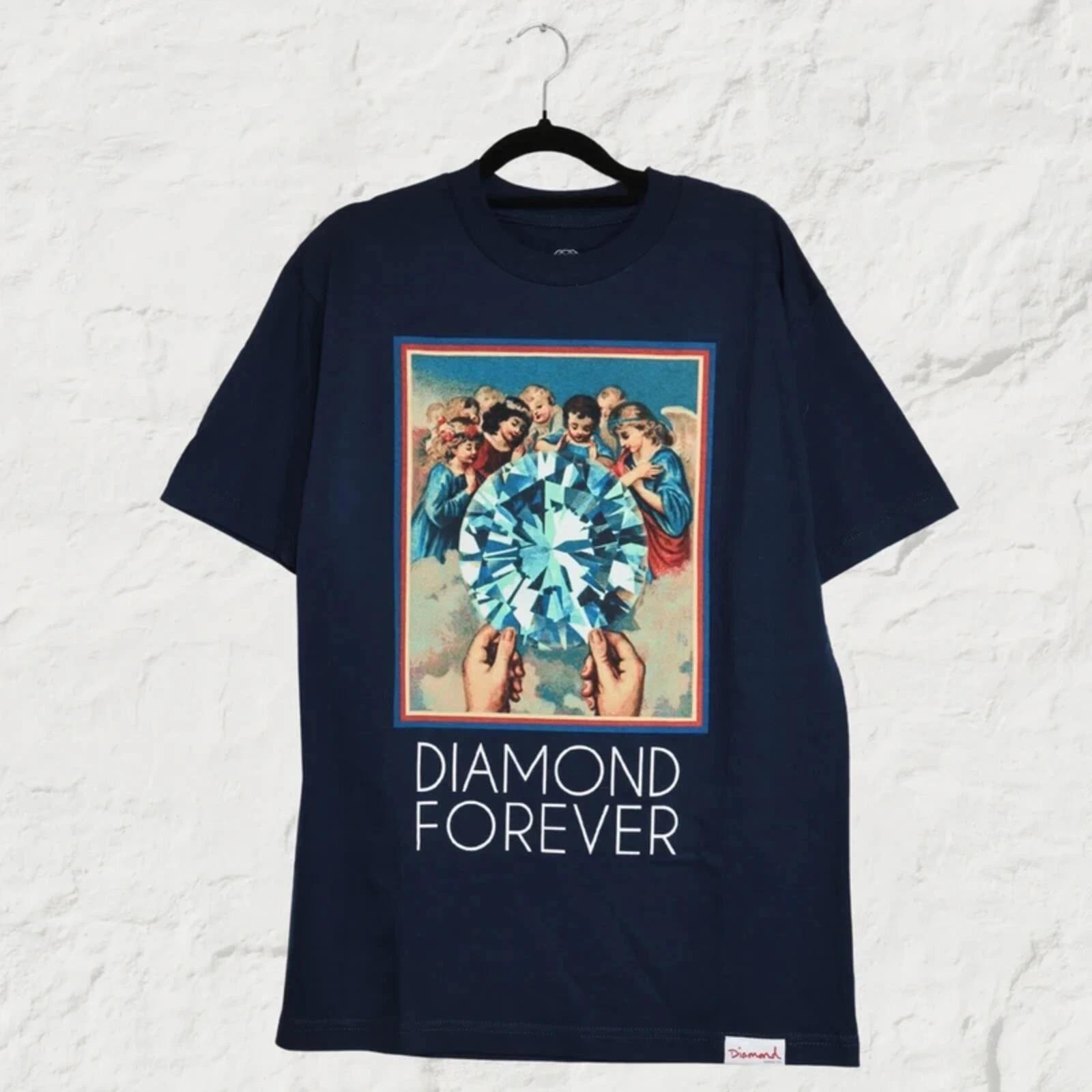 Diamond Supply Co Graphic T-Shirt – Navy – Skate Streetwear Tee – Size M XL
