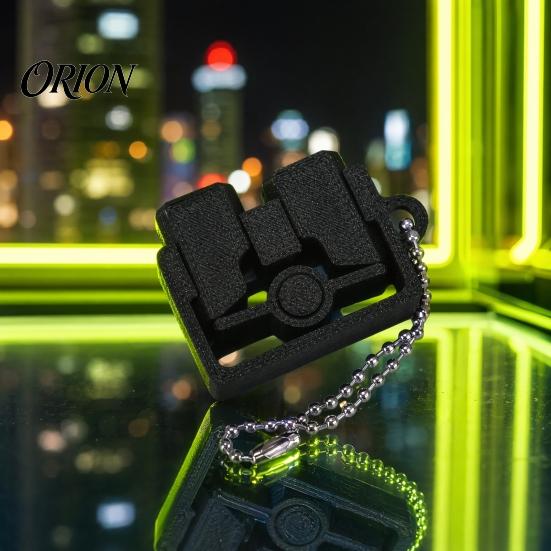 Press Fidget Toy 3D Printed Finger Clicker Toy, Decompression Push with Ball Chain, Portable Stress Relief Desk for Students, Office Workers Chain