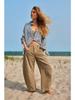 2026 Cross-Border European & American Women's Washed Denim Wide-Leg Pants, Mid-Low Waist, Fashion Casual Style