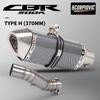 Per CB400 CBR400 CB500F CB500X CBR500 CBR500R 2016 - 2022 Scarico Moto Escape Moto tubo di collegamento intermedio Silenziatore 51mm