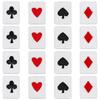 48Pcs 4 Style Playing Card Theme Polyester Embroidery Cloth Iron on/Sew On Patches Costume Accessories Rectangle Mixed Color 27x19x2mm 12pcs/style