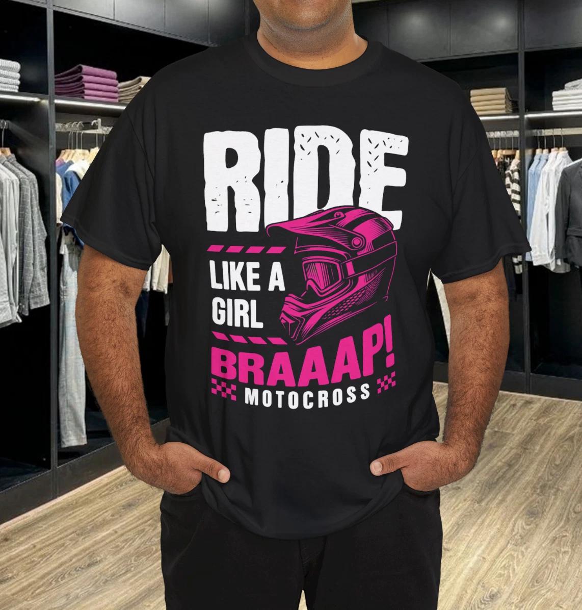 

Helmet motocross girl T-Shirt 2XL